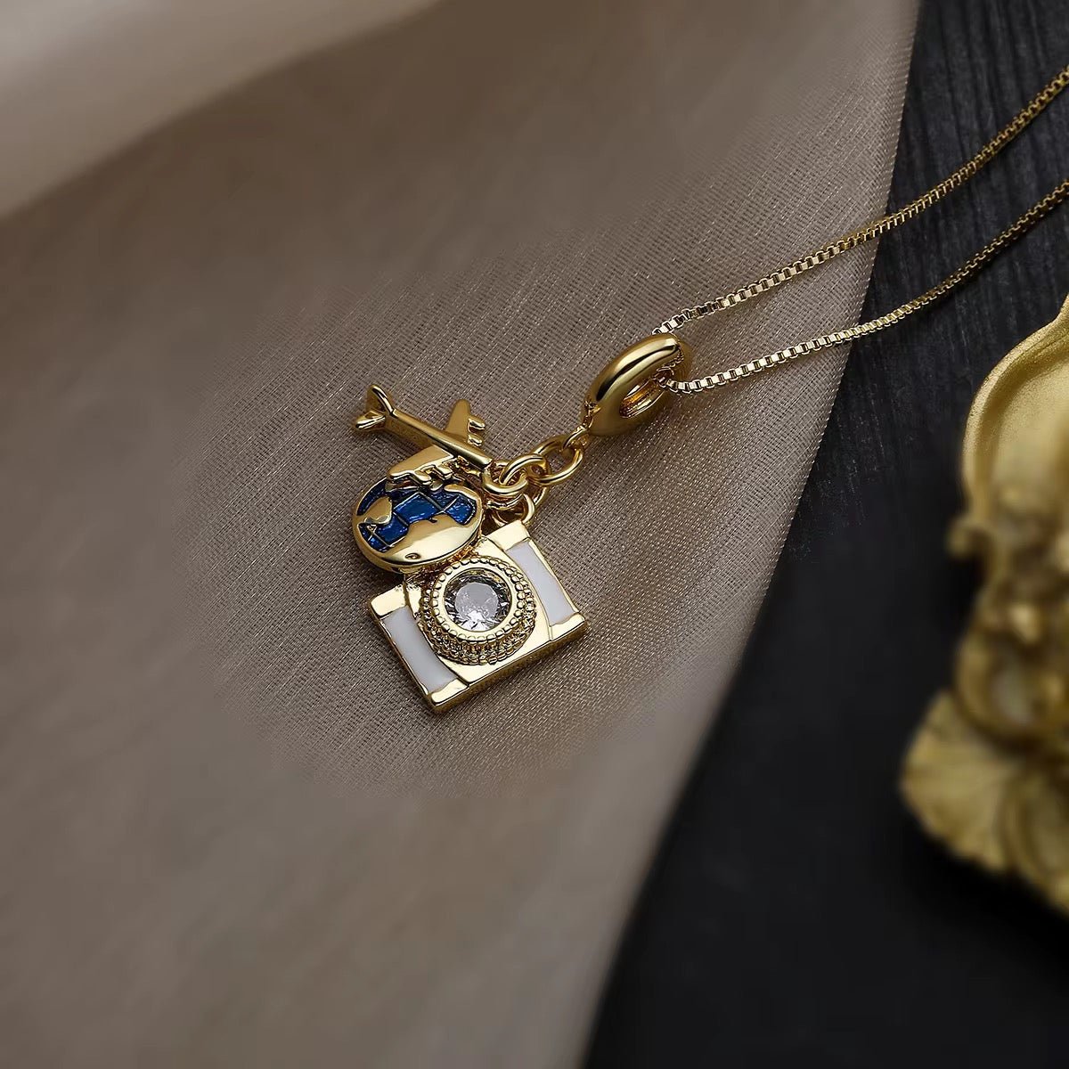 Frances Necklace Gold Plated - COLEZZA